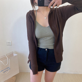 显瘦通勤百搭上衣 小外套卫衣女修身 休闲运动开衫 纯色连帽长袖