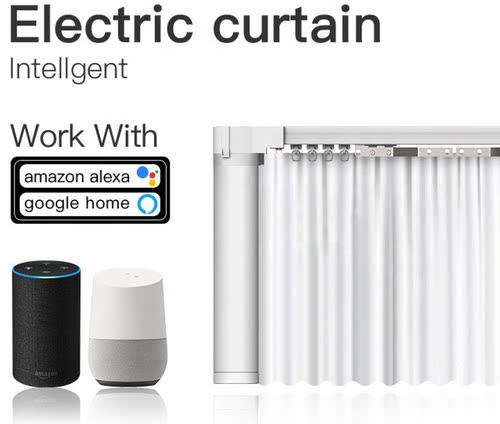 Via Alexa Echo And Google Home For Smart Home  Curtain Motor