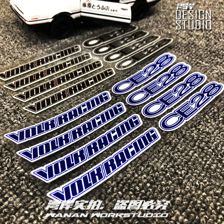 JDMce28改装轮毂贴纸日系辐条