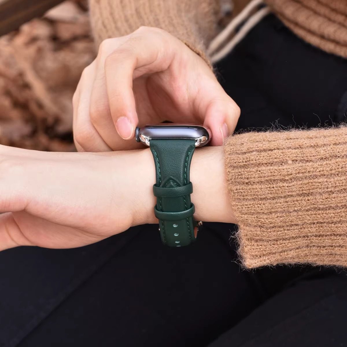 真皮高级感气质小蛮腰S10表带