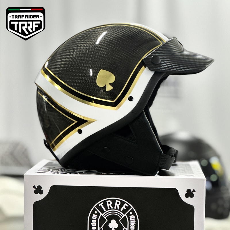 TRRF摩托车头盔复古瓢盔半盔