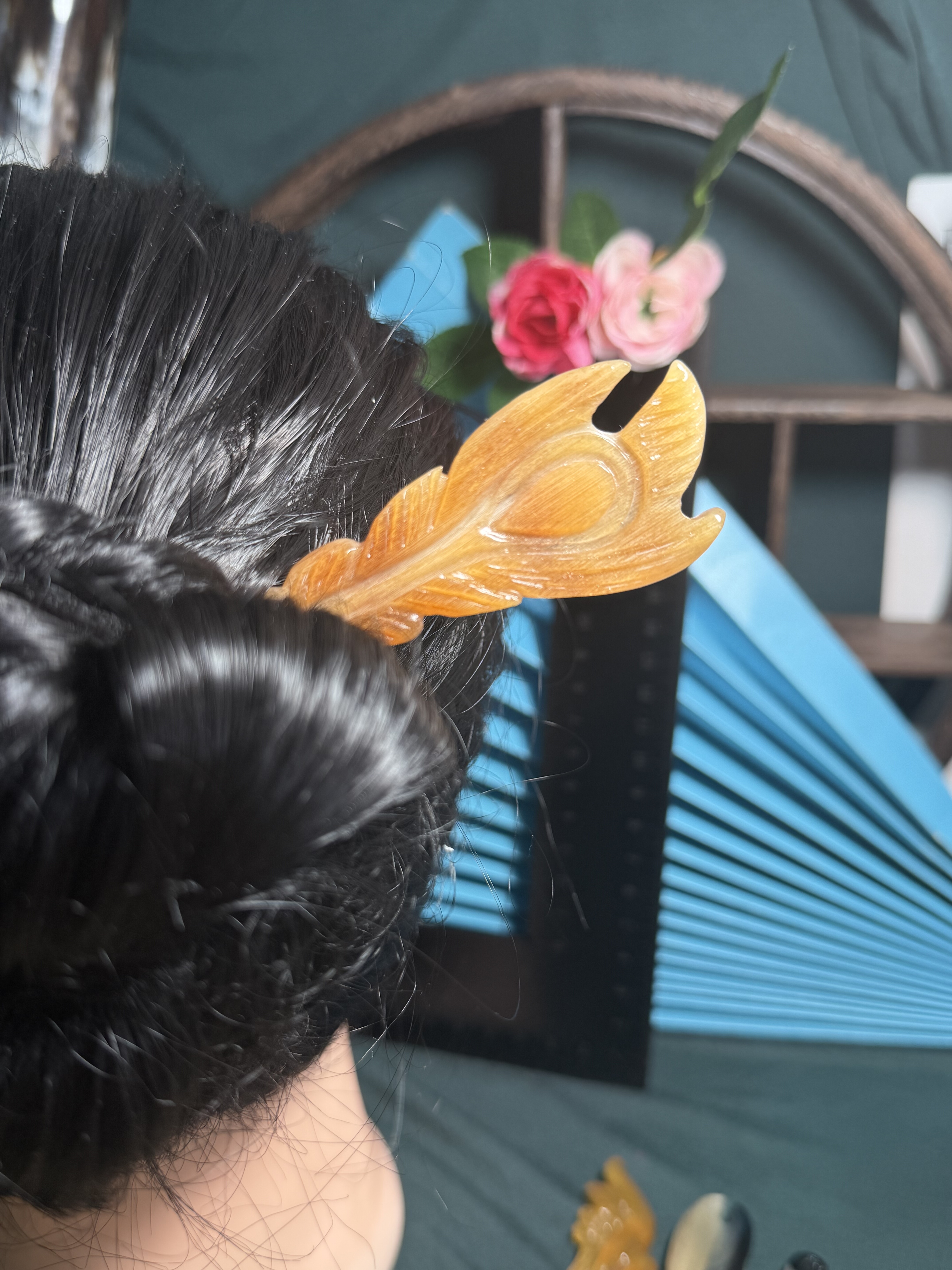 一物一拍角质品古风发簪新中式手工雕刻通勤盘发旗袍发钗送女礼物,饰品/流行首饰/时尚饰品新,发饰,淘宝优惠券,粉丝福利购,淘宝优惠卷