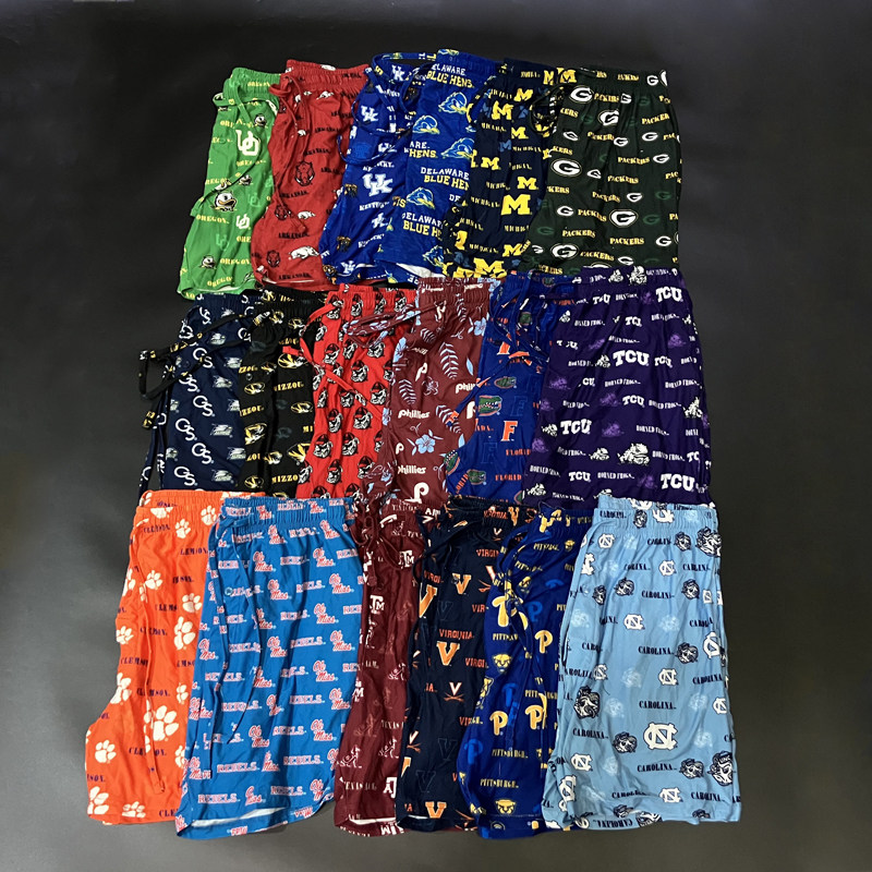 北美体育联盟 大码宽松薄款速干阿罗裤家居短裤 运动休闲短裤睡裤