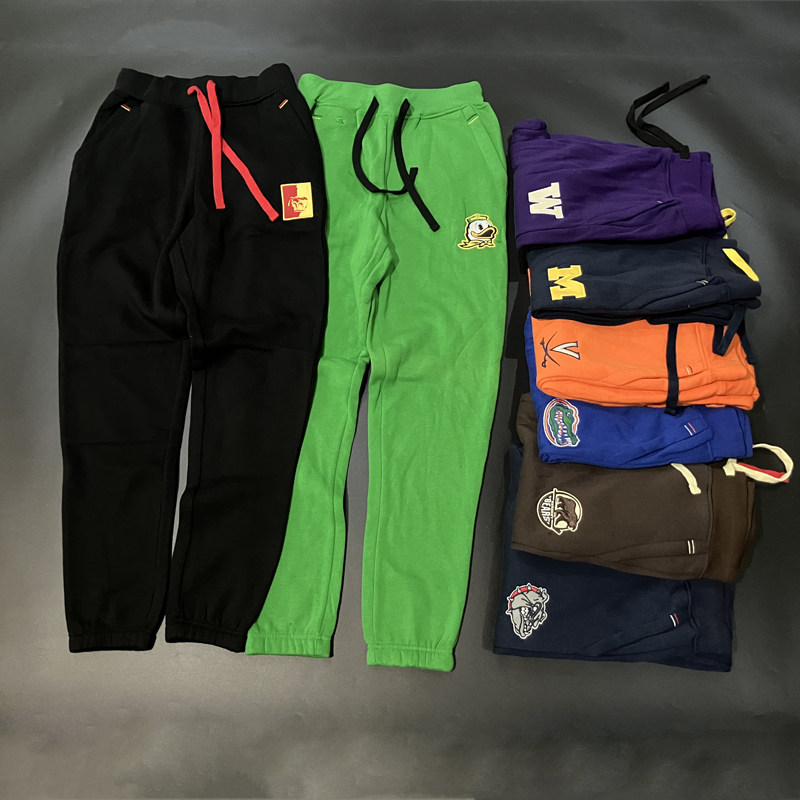 多色 刺绣款NCAA篮球运动长裤 跑步骑行健身束脚收口收腿裤男潮裤
