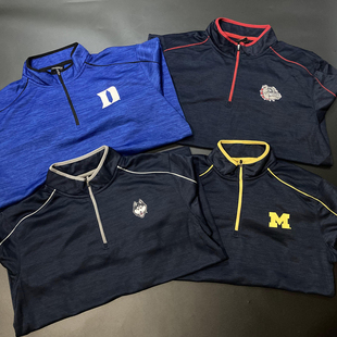 特价大学联盟链接1 涤纶投篮服宽松大码热身外套NCAA篮球运动卫衣