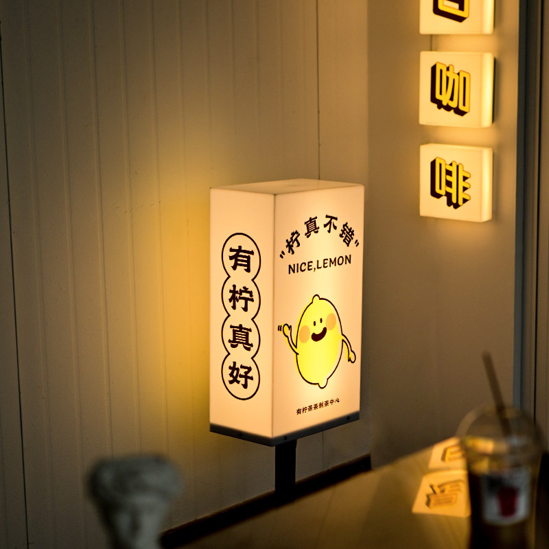 立式落地亚克力灯箱广告牌 金属底座稳固耐用 更显大气