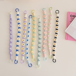 手工编织手机挂绳双头挂绳多用水杯手提绳花朵挂绳相机手腕带包带