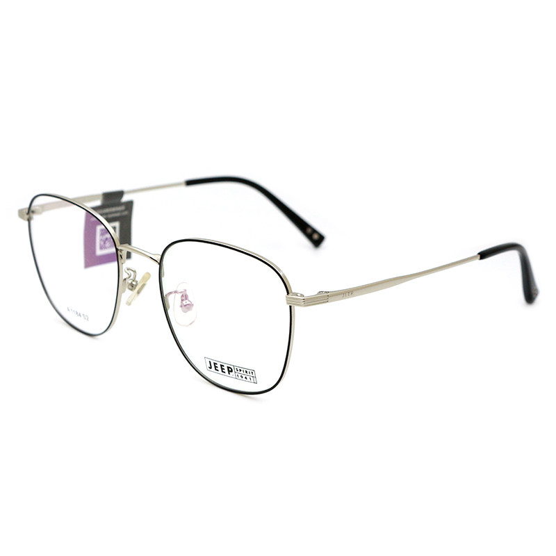 Jeep Spirit吉普近视眼镜架男女时尚眼镜金属圆脸素颜眼镜框A1184