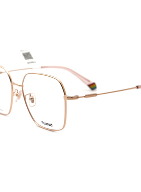 Polaroid宝丽来近视镜架女多边轻盈钛合金可配防蓝光镜框男0004F