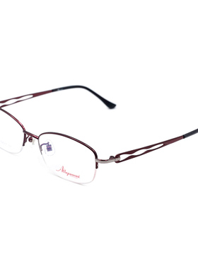 Ai by Amani 爱 阿玛妮时尚女款镜框近视复古金属眼镜架配镜A7188