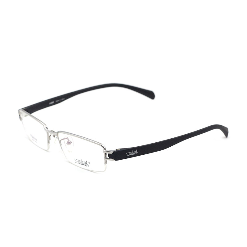 sandwich三文治男女时尚近视眼镜架纯钛超轻半框商务镜框配镜S655