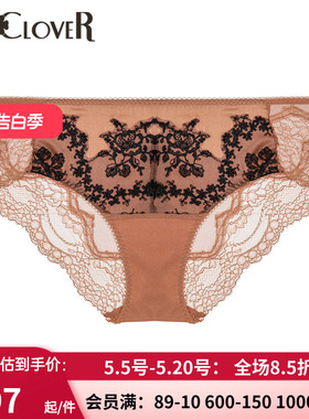 【新品】LACLOVER兰卡文闪耀奥斯卡纯棉蕾丝低腰三角内裤LC22UD1