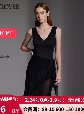 LA CLOVER兰卡文海岛漫游系列 女士V领性感连体游泳衣LC68XP1