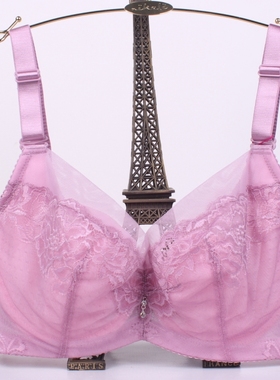 戴丝玉正品C杯超薄内衣大胸显小聚拢侧收调整型文胸 DW76102