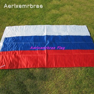 厂家供应白蓝红旗帜 90x150CM 4号俄罗斯国旗 Russian Flag