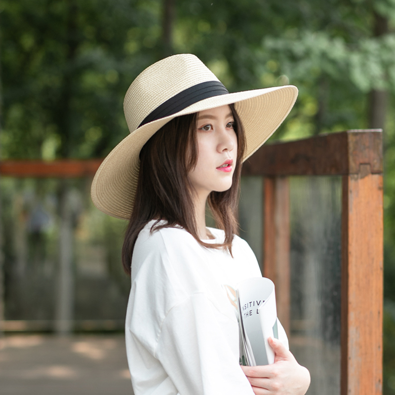 草帽ins网红款10厘米沙滩帽子