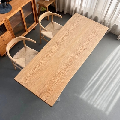 北美白蜡木实木大板桌整板餐桌长桌客厅书桌原木茶桌189*75*4.8厚