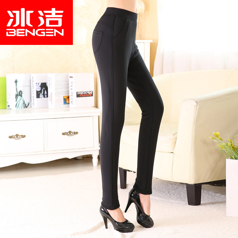 冰洁保暖裤 35114 加绒加厚打底裤 女外穿保暖裤 包邮