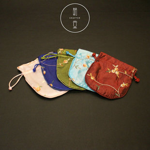 【朝堂】刺绣锦袋锦囊小布袋荷包香囊珠宝首饰戒指包装袋子锦袋