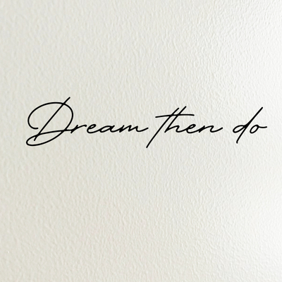 有梦想就行动 ins英文励志文字墙贴 书店自习室卧室墙面玻璃贴字