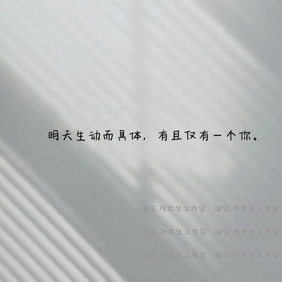 许北生文艺干净语录句子贴纸