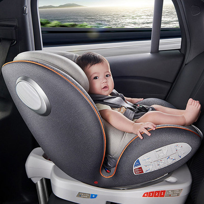 一件起批isize儿童汽车安全座椅宝宝婴新生幼儿坐躺旋转0-4-12岁