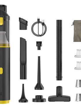 跨境大功率16000pa吸力便携式手持无线车载吸尘器汽车家用二合一