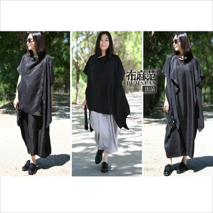 原创设计美院派艺术系铜氨丝解构设计感大开衫 胶片 落黑