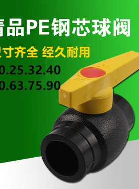新品 PE钢芯球阀 PE热熔球阀 水管阀门 PE阀门 20.25.32.40.50.63
