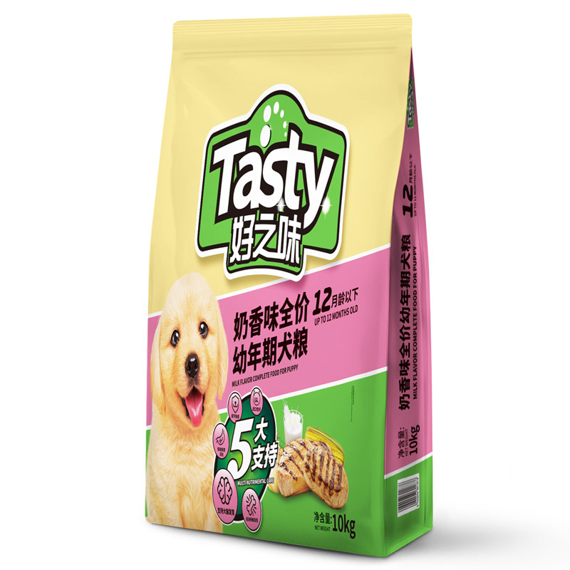 诺瑞狗粮好之味犬粮奶香味贵宾泰迪金毛幼犬天然狗粮10kg 包邮