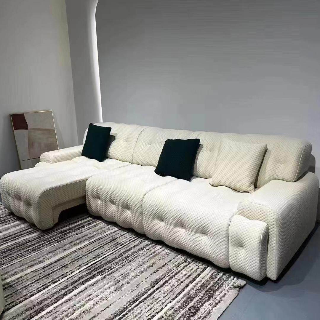 电动沙发床客厅小户型电动直排可伸缩三人位