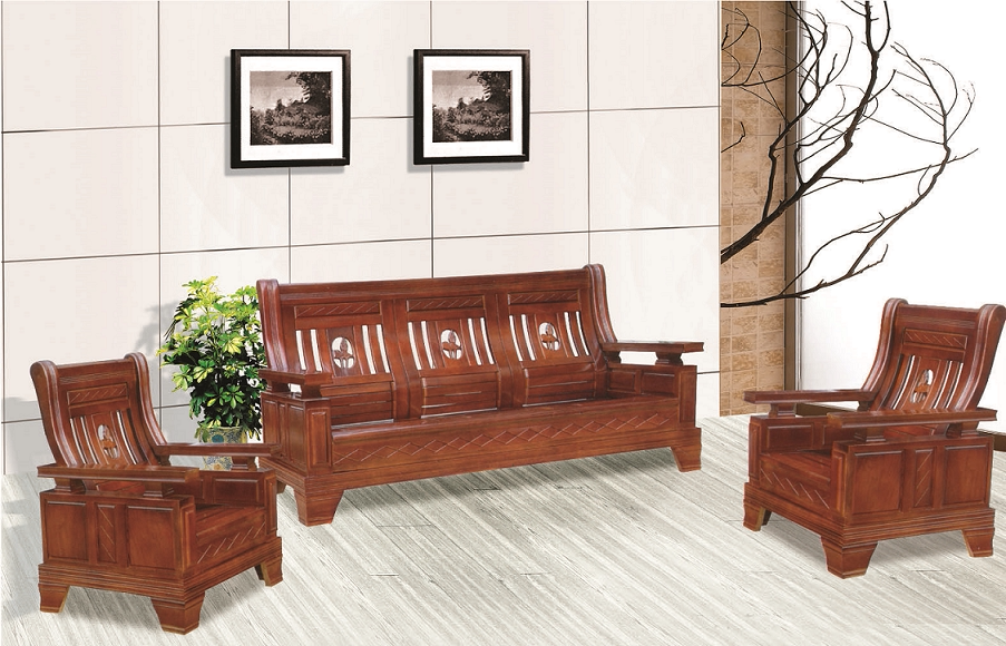 实木家具/松木家具/客厅家具/三人沙发 五件套