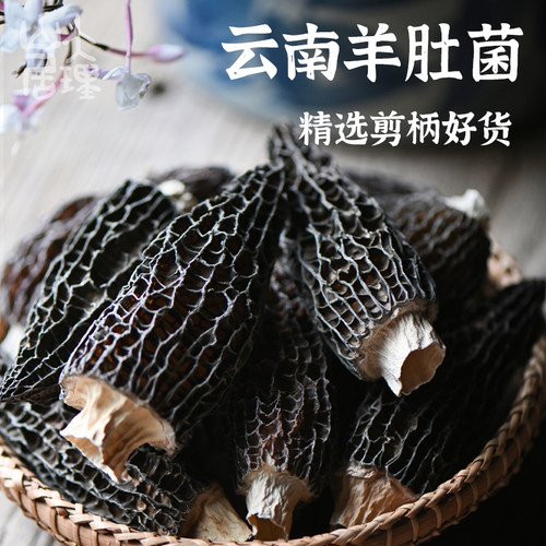 云南羊肚菌干货剪脚菌菇特产