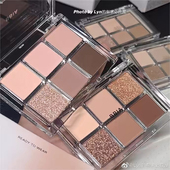 韩国bbia碧娥六色眼影盘01哑光珠光04低饱和裸烟粉06奶茶盘一体盘