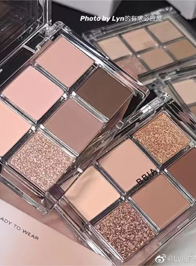 韩国bbia碧娥六色眼影盘01哑光珠光04低饱和裸烟粉06奶茶盘一体盘