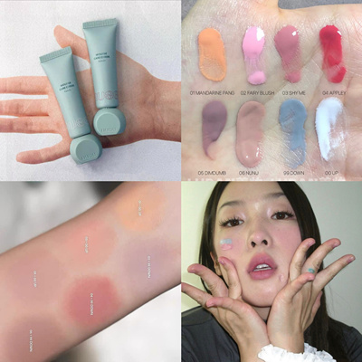 韩国nuse液体腮红可调色慕斯哑光丝绒融肤养肤自然提亮奶霜质地