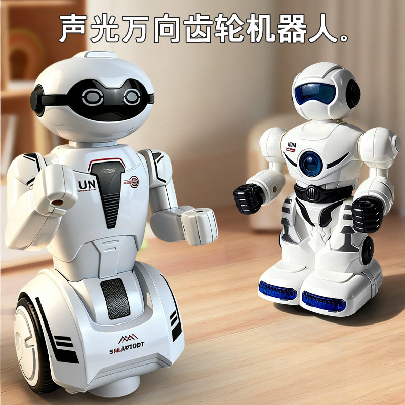 新款炫酷闪光太空人万向声光摇摆儿童会跳舞智能男女孩玩具机器人