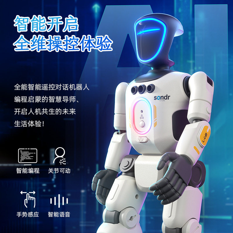 新款智能互动编程陪伴语音机器人唱歌跳舞仿真机器人跨境玩具批发
