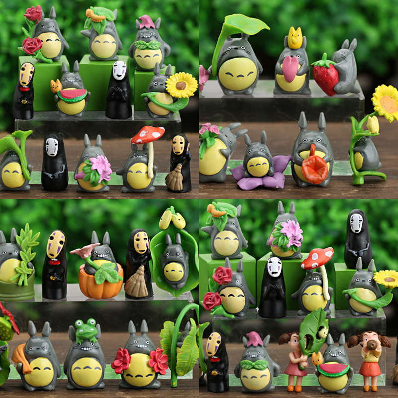 动漫盲盒魔女琪琪宫崎骏龙猫手办微景观无脸男蛋糕摆件奶油胶盲盒