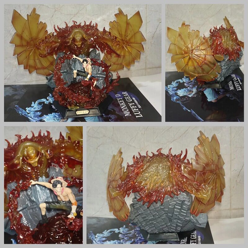 海贼王 GK 白胡子的意志 LX 艾斯的守护 雕像模型 摆件 盒装手办