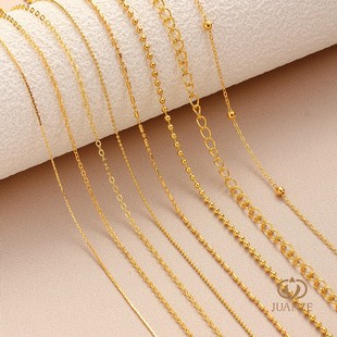 手工DIY链条手链项链流苏延长链保色竹节蛇骨链百搭素链 材料配件