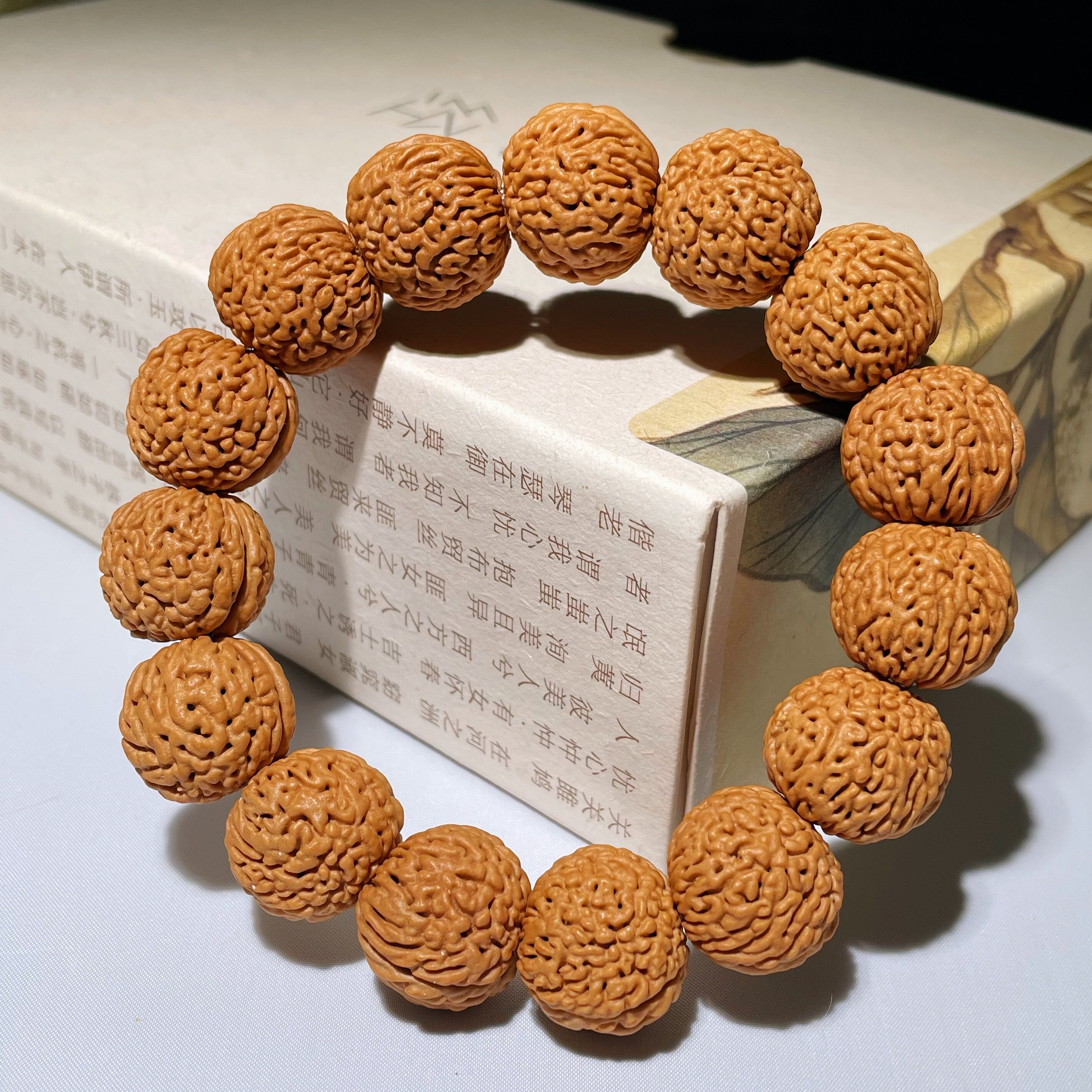 山桃核手串男女款佛珠桃木手链桃胡直播专拍链接