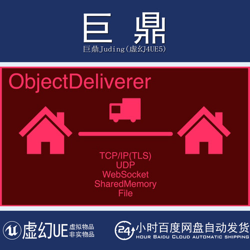 虚幻UE5.6-5.7 ObjectDeliverer TCP UDP WebSocket 网络对象同步