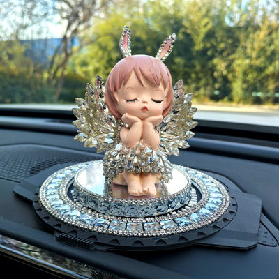 天使仪表台摆件镶钻车载车内装饰