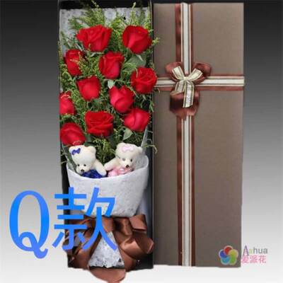 生日玫瑰新疆克拉玛依花店送花独山子白碱滩乌尔禾区同城鲜花快递