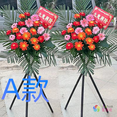 开业花篮演出庆贺崇左同城送花店天等县江州区凭祥市花圈鲜花速递