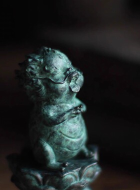 龙宝宝小青龙摆件龙太子线香插中式龙年礼品吉祥物桌面摆件