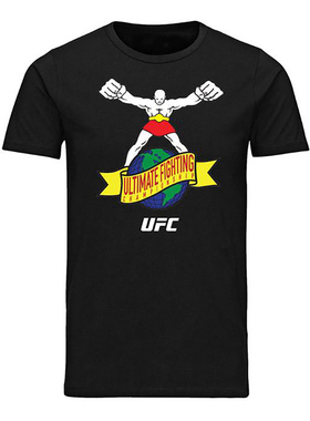 MMA综合格斗 UFC自由搏击 官方25周年纪念运动短袖T恤