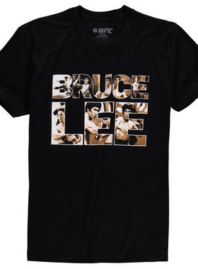 MMA格斗之父 李小龙七十五周年潮流半袖 UFC纪念运动宽松短袖T恤