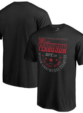 UFC216夜魔托尼-弗格森搏击运动短袖 MMA综合格斗纯棉T恤